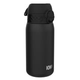 ION8 Leak Proof Thermal Water Bottle, Insulated Steel, Black, 320ml