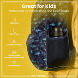 ION8 Leak Proof Thermal Water Bottle, Insulated Steel, Black, 320ml