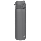 ION8 Steel Slim Leak Proof Water Bottle, Grey, 600ml