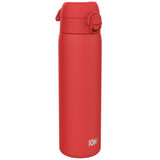 ION8 Steel Slim Leak Proof Water Bottle, Red, 600ml
