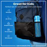 ION8 Steel Slim Leak Proof Water Bottle, Blue, 600ml