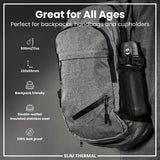 ION8 Leak Proof Slim Thermal Water Bottle, Insulated Steel, Grey, 500ml