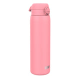 ION8 Leak Proof 1 Litre Thermal Water Bottle, Insulated Steel, Rose Bloom, 1L