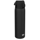 ION8 Leak Proof Slim Thermal Water Bottle, Insulated Steel, Black, 500ml