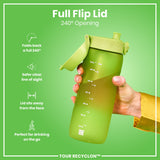 ION8 Recyclon Leak Proof Water Bottle, Green, 750ml