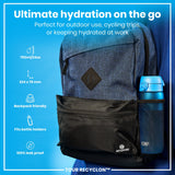 ION8 Recyclon Leak Proof Water Bottle, Blue, 750ml