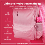 ION8 Recyclon Leak Proof Water Bottle, Pink, 750ml