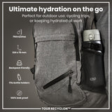 ION8 Recyclon Leak Proof Water Bottle, Grey, 750ml