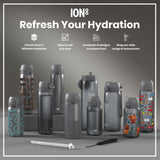 ION8 Recyclon Leak Proof Water Bottle, Grey, 750ml