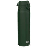 ION8 Leak Proof Slim Water Bottle, Stainless Steel, Dark Green, 600ml