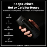 ION8 HotShot Insulated Steel Travel Mug, Black, 360ml