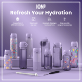 ION8 Steel Slim Leak Proof Water Bottle, Light Purple, 600ml