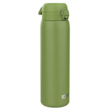 ION8 Leak Proof 1 Litre Water Bottle, Stainless Steel, Khaki Green, 1L
