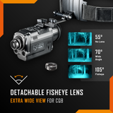 Nightfox Prowl 2 Monocular Night Vision Goggles - front three-quarter view
