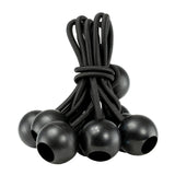 Bundle of 4 inch black bungee balls supplied with the Green M-Grade Tarpaulin with 10 x 4" Bungee Balls (Black)