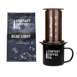 Coffee Care Package - Aeropress Coffee Maker, Mug & Coffee