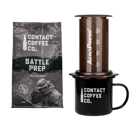 Coffee Care Package - Aeropress Coffee Maker, Mug & Coffee