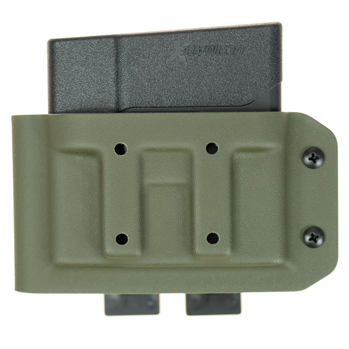 Blaser R8X Magazine Carrier in olive drab from the front