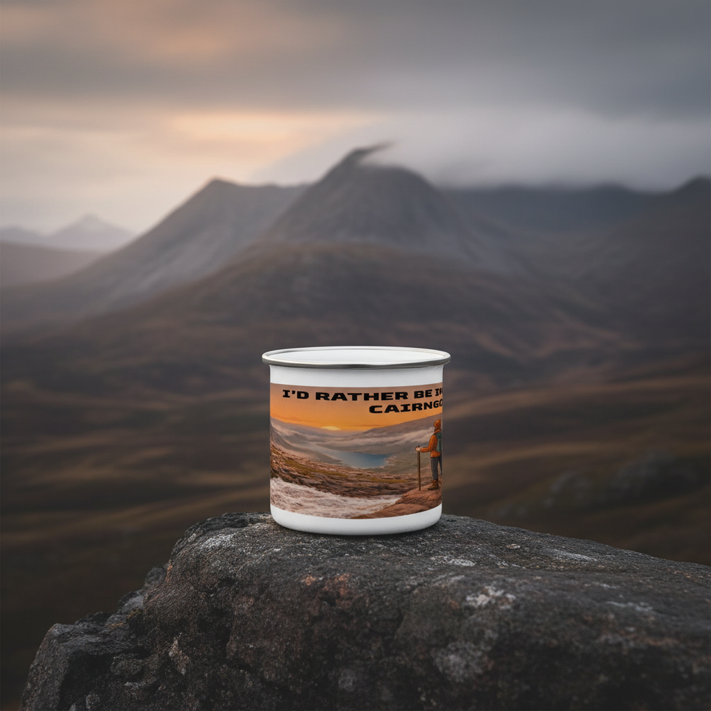 I'd Rather Be in the Cairngorms Enamel Mug 12oz – for Him