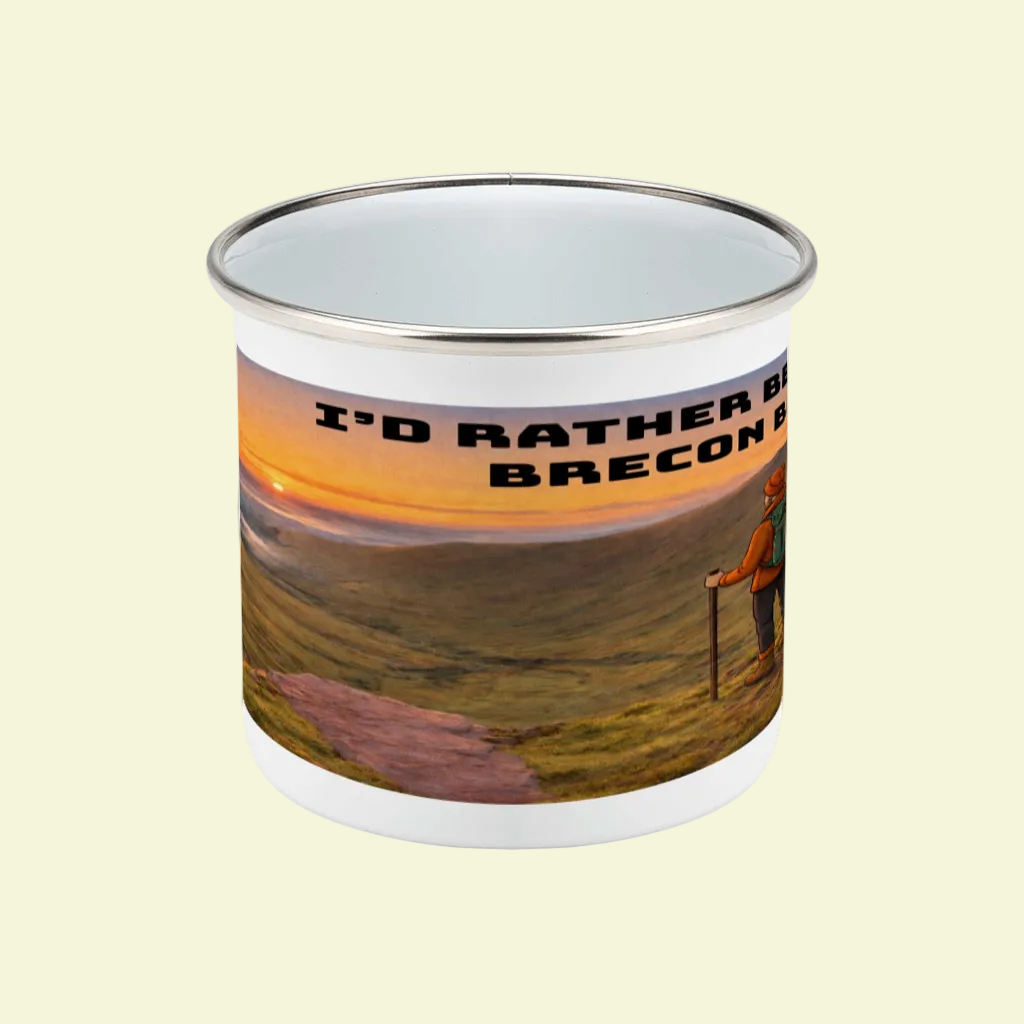 I'd Rather Be on Brecon Beacons Enamel Mug 12oz – for Him