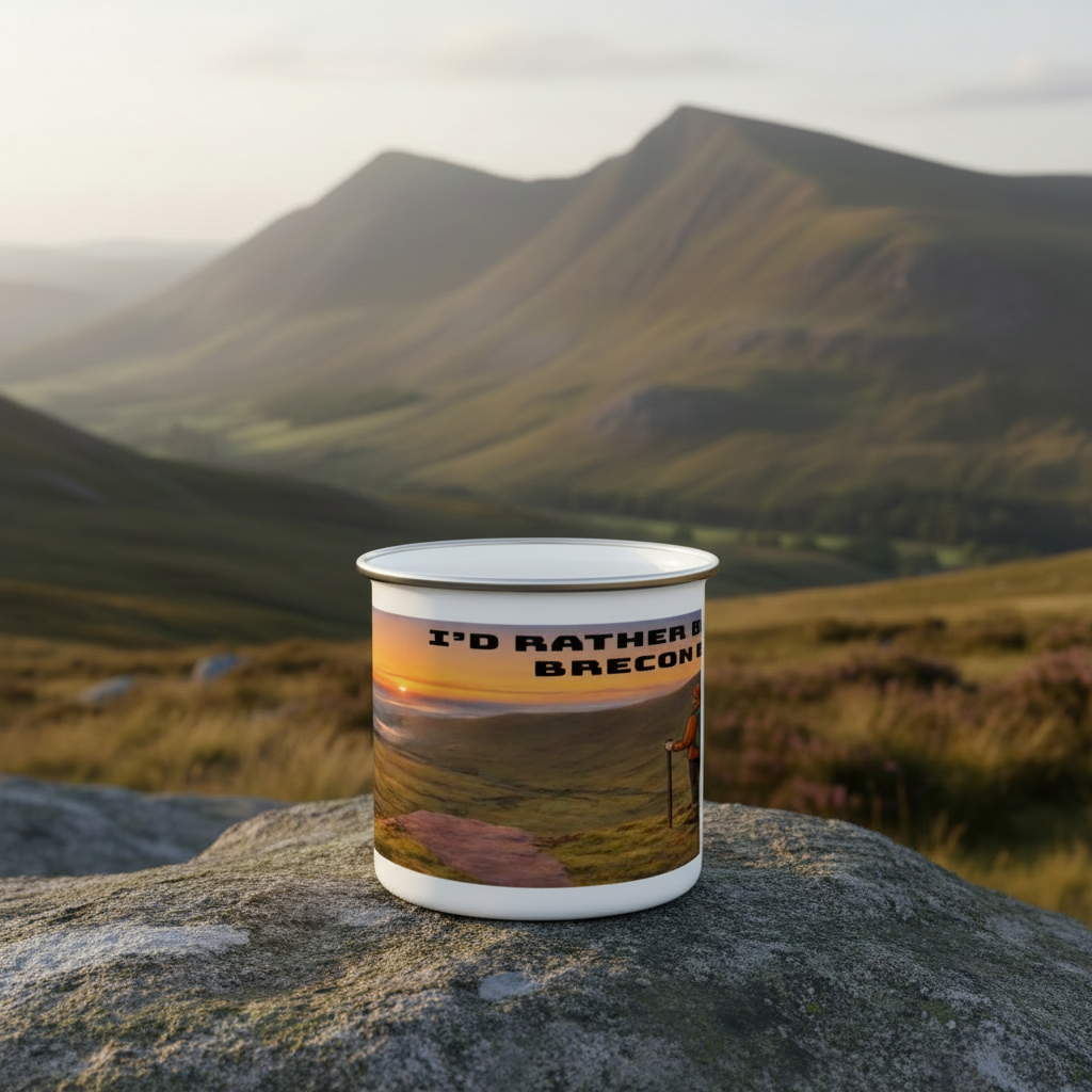 I'd Rather Be on Brecon Beacons Enamel Mug 12oz – for Him