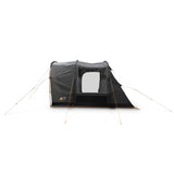 Tunnel end of the Vango Cove III awning with the vehicle door rolled up