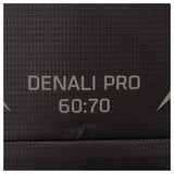 Vango Denali Pro 60:70 rucksack in black, Denali Pro 60:70 branding