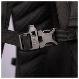 Vango Denali Pro 60:70 rucksack in black, sternum strap with whistle