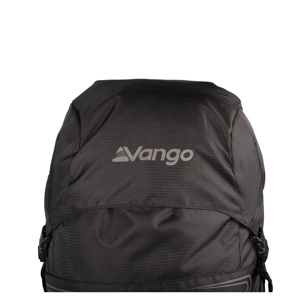 Vango Denali Pro 60:70 rucksack in black, top lid with Vango logo