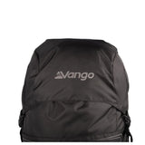 Vango Denali Pro 60:70 rucksack in black, top lid with Vango logo