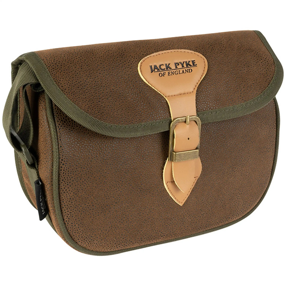 Jack Pyke Duotex Speed Loader Cartridge Bag - Brown three-quarter view left