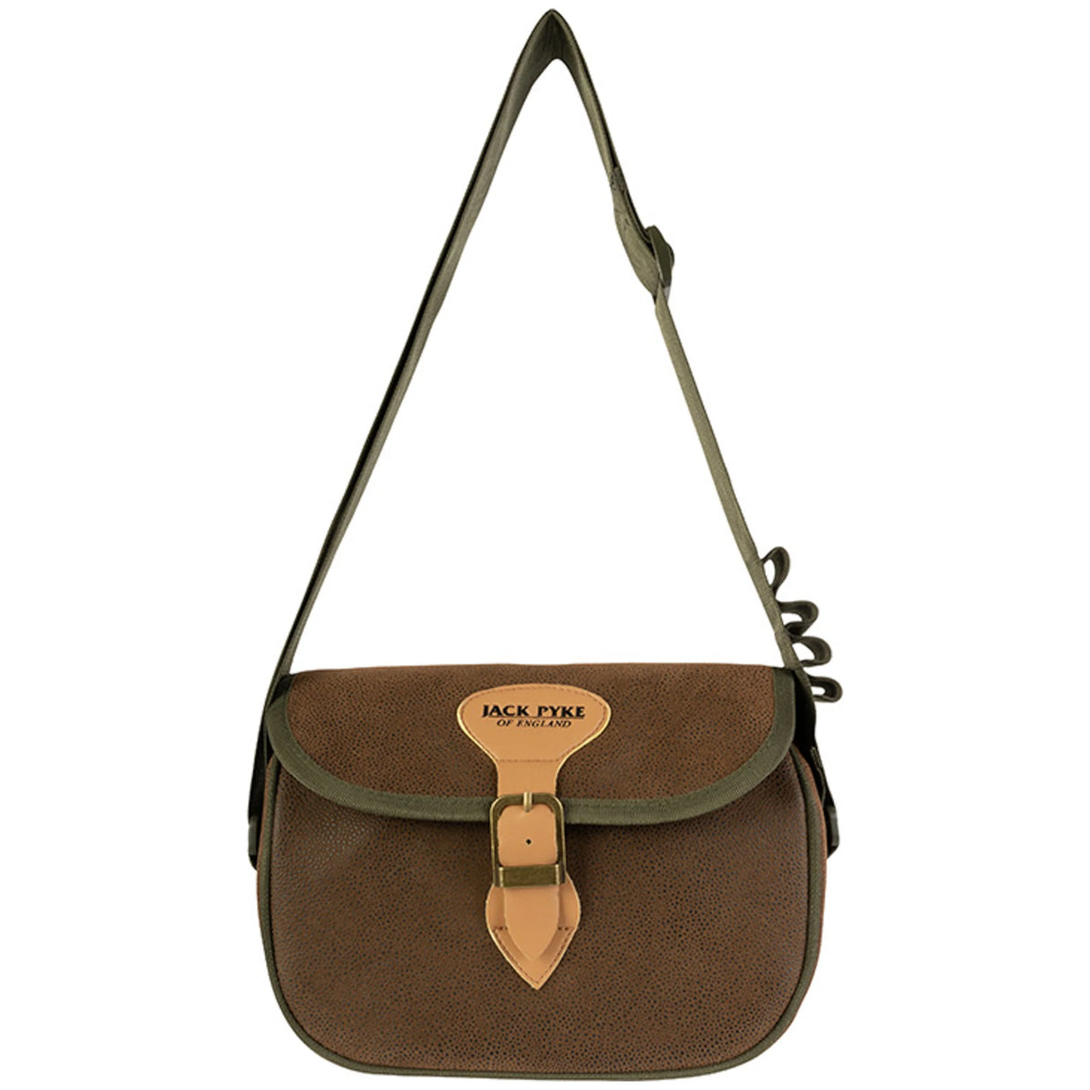 Jack Pyke Duotex Speed Loader Cartridge Bag - Brown adjustable shoulder strap extended