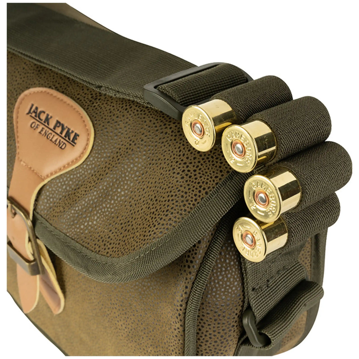 Jack Pyke Duotex Speed Loader Cartridge Bag - Green cartridge holder loaded