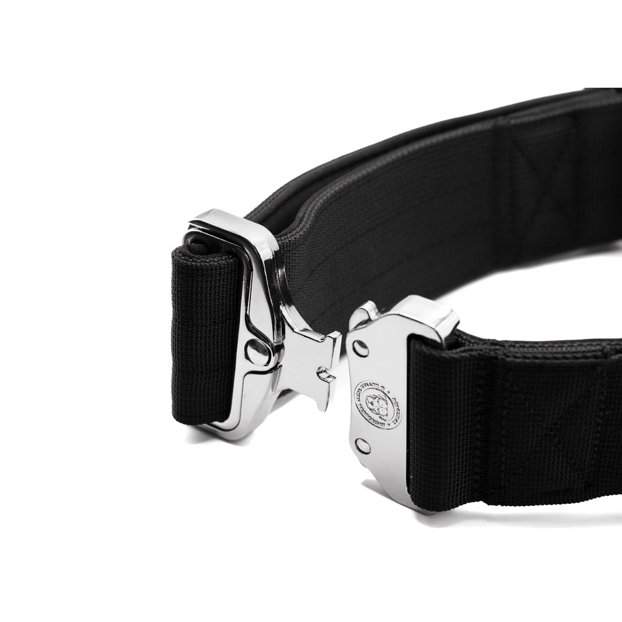 BTactical 5cm Nylon Dog Collar - Midnight Black (Aluminium Buckle)