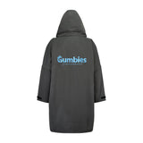 Gumbies S-Cape Changing Robe - Charcoal & Blue alternate view 3