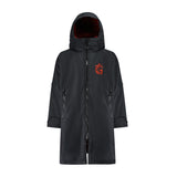 Gumbies S-Cape Changing Robe - Black & Burgundy colourway front