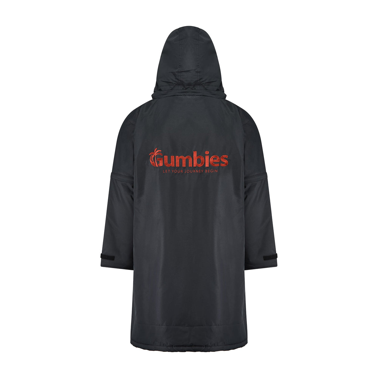 Gumbies S-Cape Changing Robe - Black & Burgundy alternate view 3