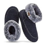 Gumbies Ossa High Slipper Boots - Women's Navy & Grey alternate view 3