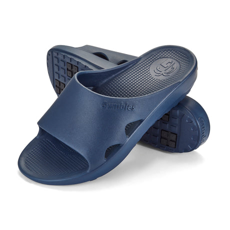Gumbies SpaSole Sliders - Men's French Navy colourway front