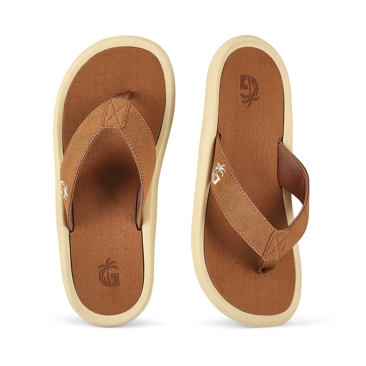 Gumbies Noosa Flip-Flops - Men's Latte alternate view 3