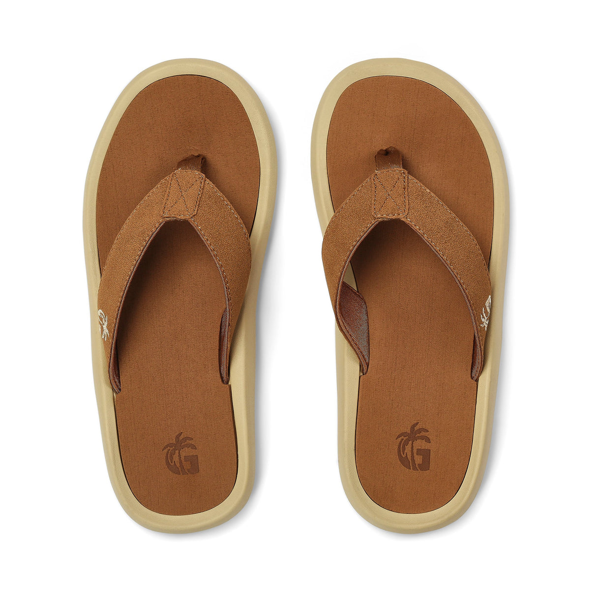 Gumbies Noosa Flip-Flops - Men's Latte alternate view 4