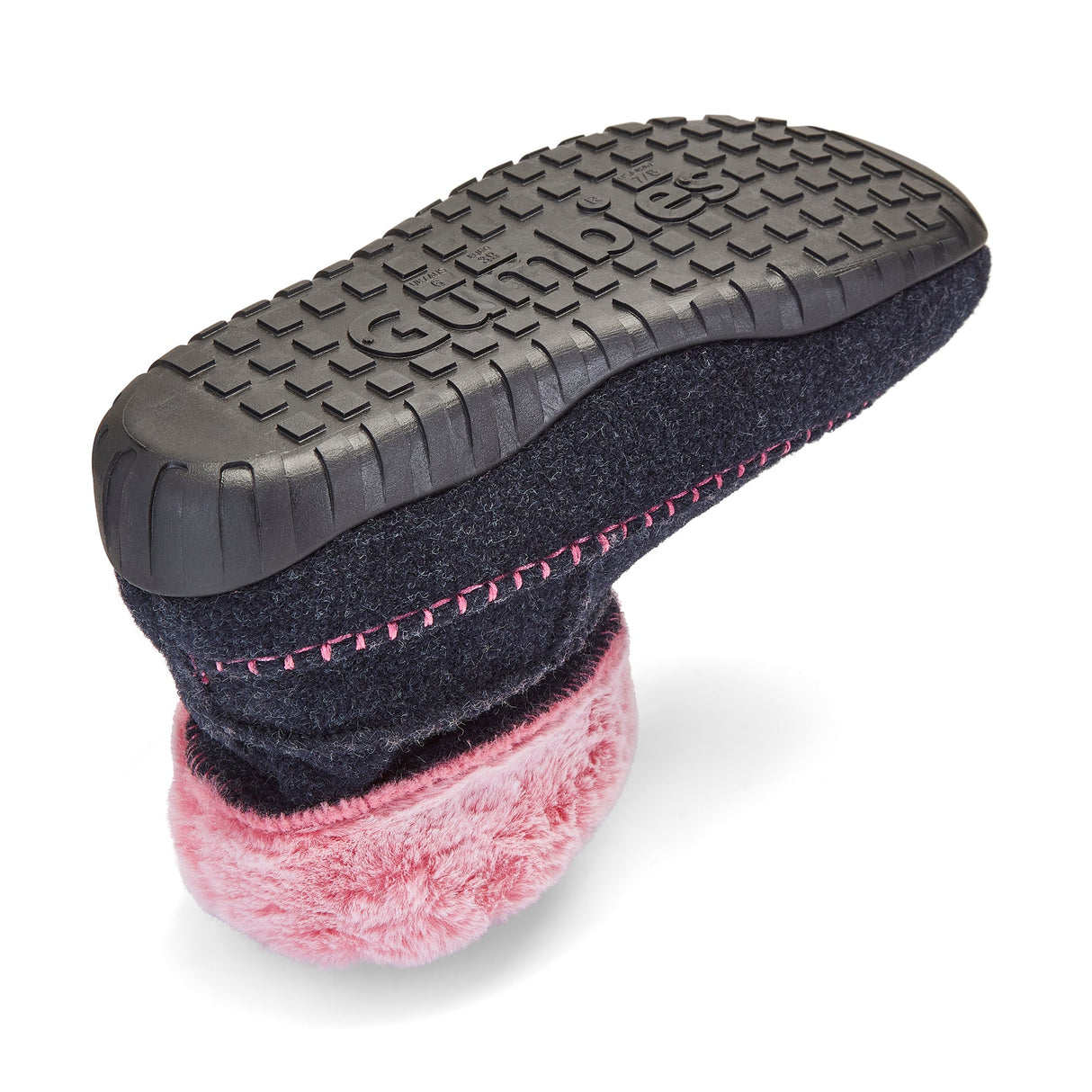 Gumbies Ossa High Slipper Boots - Women's Navy & Pink alternate view 4