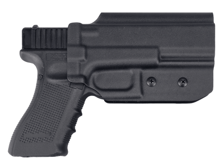 Kydex Customs Pro Series Glock Holster in black on transparent background