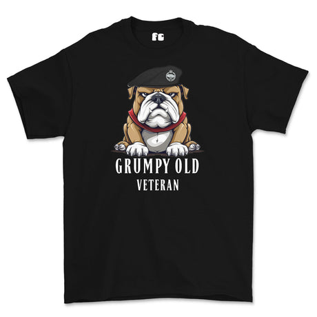 Grumpy Old RTR Tankie Veteran Printed T-Shirt - Black