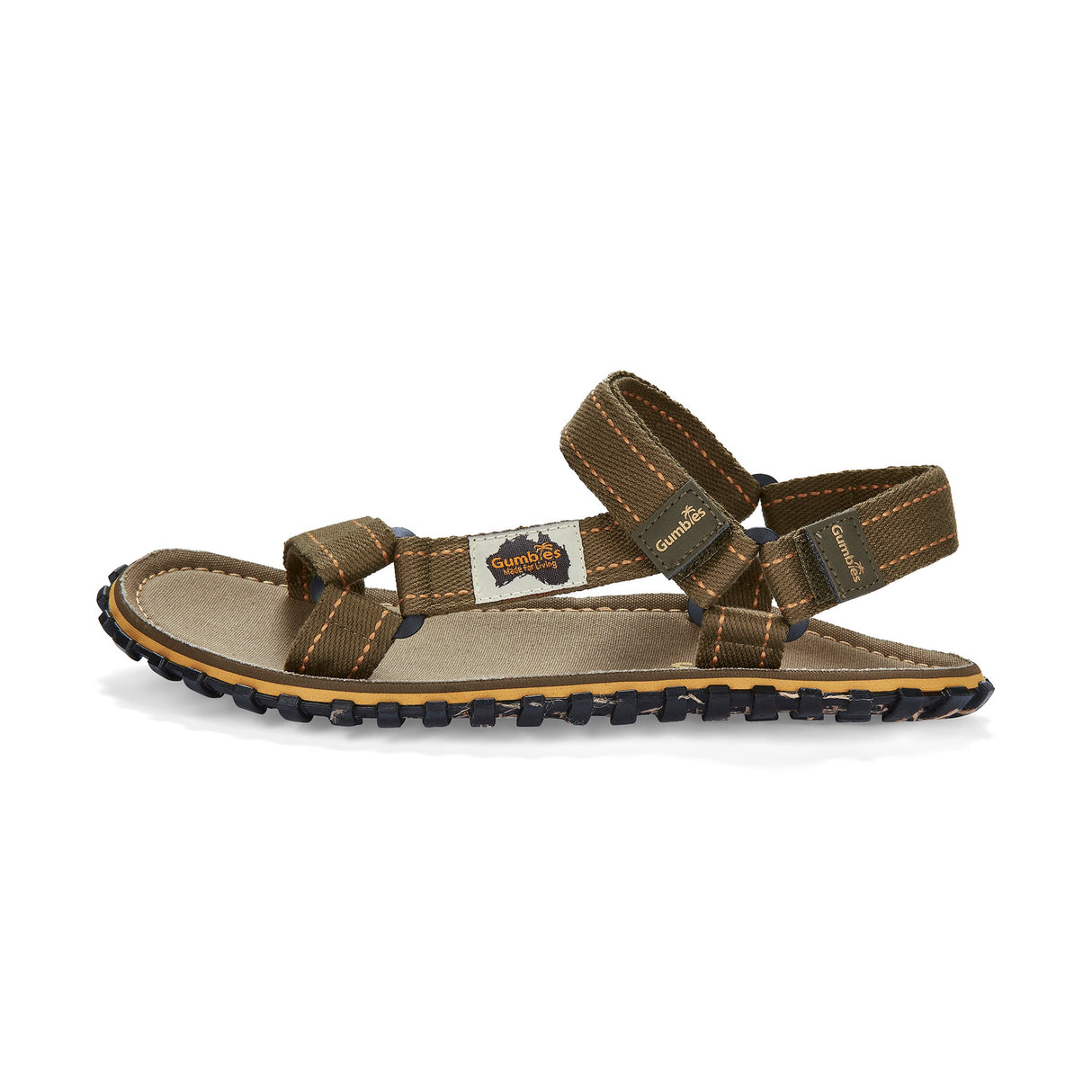 Gumbies Tracker Sandals - Men's Khaki alternate view 6