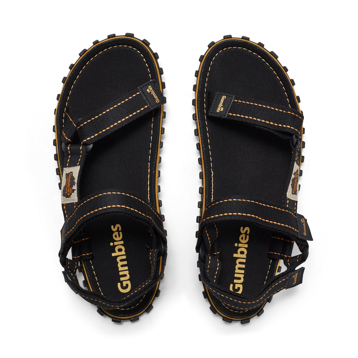 Gumbies Tracker Sandals - Men's Black alternate view 5
