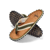 Gumbies Corker Flip-Flops - Men's Khaki colourway front
