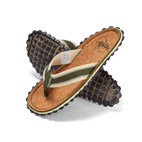 Gumbies Corker Flip-Flops - Women's Khaki colourway front