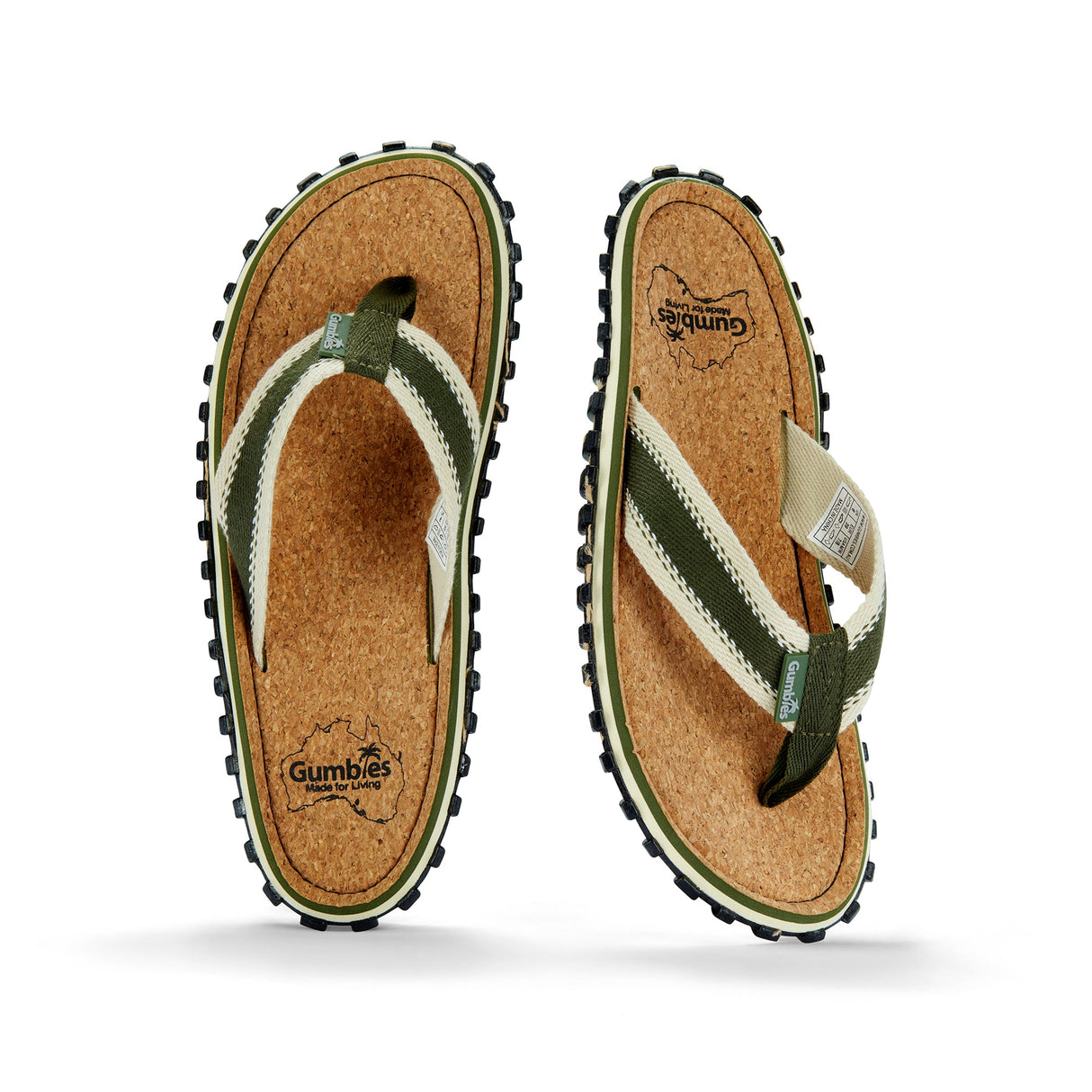 Gumbies Corker Flip-Flops - Women's Khaki alternate view 4