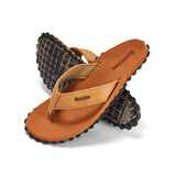 Gumbies Vegovert Flip-Flops - Women's Tan colourway front